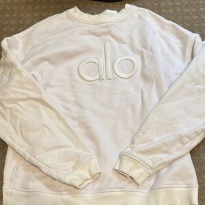 ALO Yoga White Crewneck